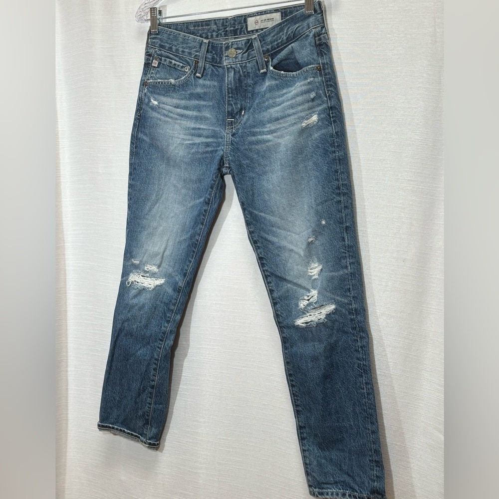 AG Adriano Goldschmied Ex-Boyfriend Slouch Slim Jeans Sz 25 made in USA Aged den
